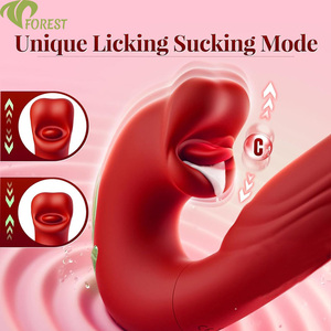 Damen G-Punkt Klitoris-Masturbator 3-in-1 Lippen-Einführung 100% Wasserdicht Multi-Frequenz-Vibration Orgasmus Rosen-<span class=keywords><strong>Vibrator</strong></span> - Product Image 5