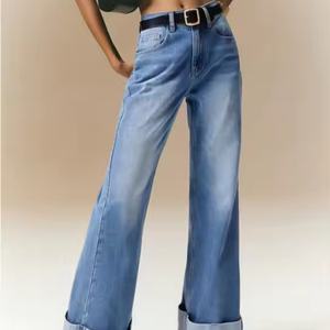 Jeans de Mujer de Tiro Bajo Personalizados, Pierna Ancha, Estilo Vintage, Streetwear, Holgados, Rectos, Oversize, Lavados, Baggy, para Chicas - ¡Lo Más Vendido de 2025! - Product Image 4