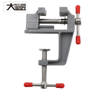 Da Ye Jiang Mini Bench Vise 86x95mm Metal <b>Smooth</b> Jaw Stationary Base For Woodworking Diy Model <b>Tools</b> - Product Image 1