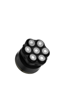 Rasoir professionnel à tête de lame magnétique en acier inoxydable 7D pour hommes grande batterie épilateur étanche affichage à LED USB US