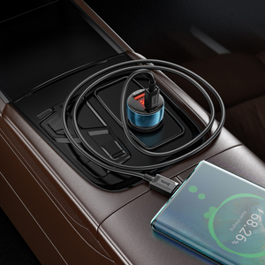 <span class=keywords><strong>Cargador</strong></span> de Coche Hoco Z50 Leader de 48 W con Doble Puerto PD30W+QC3.0 y Pantalla Digital - Product Image 5