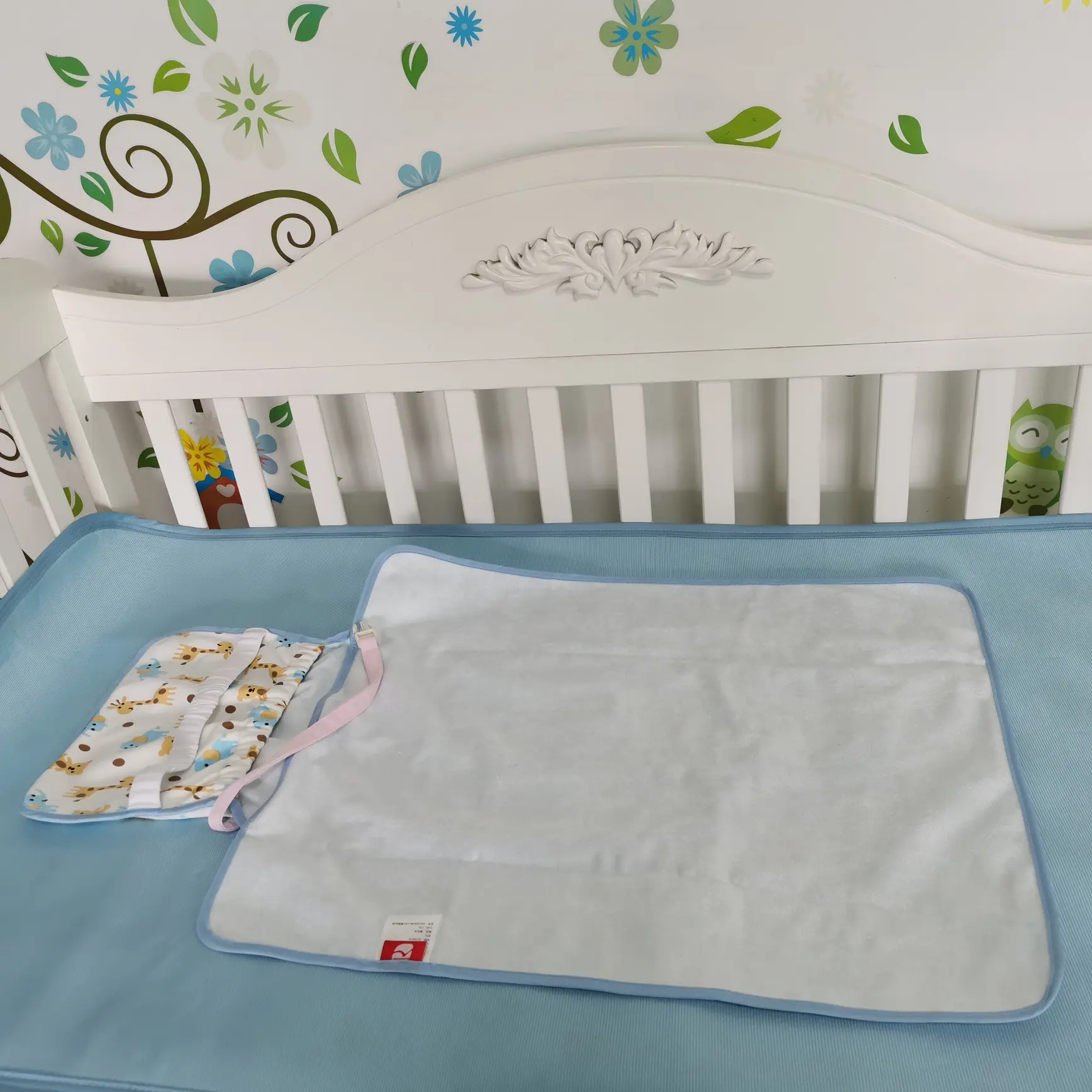 Bebek beşiği yatak koruyucu bebek bez değiştirme minderi kapağı