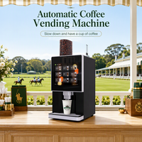 Machine à café automatique de table à 3 cartouches, professionnelle, du grain à la tasse, brassage rapide, SDK ouvert, API, paiement multi-devises