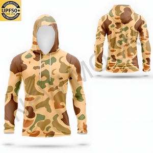 Traje de Pesca Personalizado para Hombre, Manga Larga, con Capucha, Secado Rápido, Anti-UV UPF50, Transpirable, Impermeable, con Proceso de Impresión por Sublimación - Product Image 5