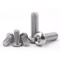 Vis à tête cylindrique Torx en acier inoxydable personnalisées, finition lisse, antivol, pour plaque d'immatriculation de moto et de voiture, certifiées ISO9001