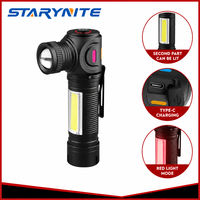 Lampe torche LED STARYNITE FW20 5W, puissance de sortie 5W, portée du faisceau 20M, rechargeable par Type-C, étanche IPX4, lampe tactique en aluminium