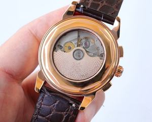 Reloj de pulsera de alta calidad con esfera de cristal de zafiro impermeable, movimiento mecánico automático - lujoso y casual. - Product Image 3