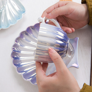 Ministerio De Salud Y Porcelain Social Bone China <b>Coffee</b> Tea Cup Saucer <b>Sets</b> Handle Tray Minimalist Design Gift Box Packaging - Product Image 2