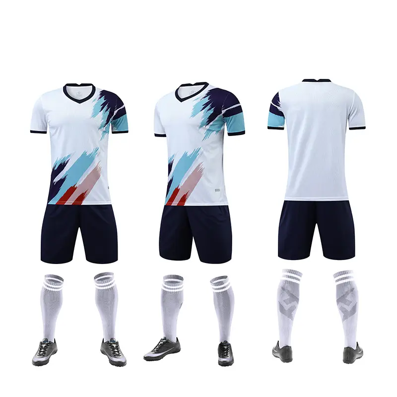 Top Koop Polyester Sublimatie Custom Voetbal Jersey Leeg Nieuw Ontwerp Goede Service Team Voetbal Shirts Voetbal Jersey