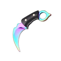 Mini porte-clés Karambit, couteau utilitaire EDC pour ouvrir les boîtes et les colis, couteau de poche non pliable