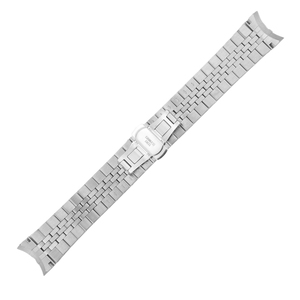 Bracelet de montre en acier inoxydable argenté, maille milanaise, pour tenue décontractée ou professionnelle - Product Image 3