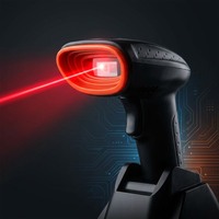 Escáner de Códigos de Barras 1D 2D Portátil de Alta Velocidad A24 con Sensor Automático y Lector de Códigos QR USB para Supermercados y Puntos de Venta