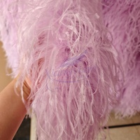 Boas en plumes d'autruche 5 plis, couleurs teintées, duveteuses, pour fêtes, mariages, robes de danse, vêtements, accessoires de décoration