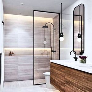 Doccia Moderna Personalizzabile con Elementi Floreali in Vetro Artistico Rinforzato, Telaio in Acciaio Inox, Spessore 8MM - Resistente e Facile da Installare - Product Image 6