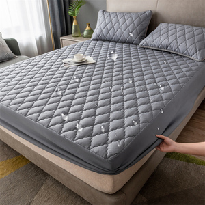 <span class=keywords><strong>Drap</strong></span>-housse Confort Maison Classique, Uni, Imperméable et Résistant aux Taches - Product Image 1