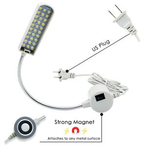 ไฟจักรเย็บผ้าแม่เหล็ก LED 30ดวงมุมปรับได้ใช้ได้ทั่วไป110V/220V สำหรับใช้ในบ้านและในอุตสาหกรรม - Product Image 3