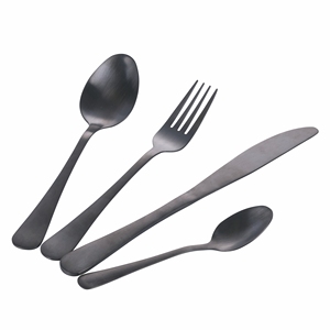 Set di posate in raso nero 5TH AVENUE da 16 pezzi - Product Image 2