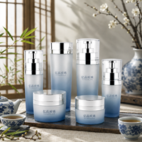 Flacons pompe en verre et pots à crème de luxe 120ml 100ml 40ml 30ml 50g 30g avec logo personnalisé pour emballage cosmétique