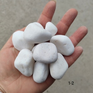 Vente de galets blancs durables, galets blancs polis pour la décoration de jardin, galets de gravier pour extérieur - Product Image 4