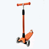 Trottinette Enfant YILIEN LS-306 Nouvelle et Populaire, en Acier, Hauteur Réglable, pour Filles et Garçons, Trois Roues, Roues en PU Lumineuses, Trottinette d'Extérieur