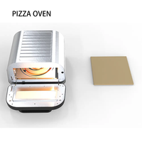 Four à pizza électrique Storman avec friteuse à air, contrôle de température tactile, double panier de 12 pouces, usage domestique, en acier inoxydable, économe en énergie