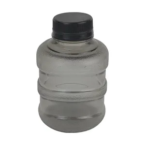 厂家批发330毫升带盖的空塑料瓶榨汁冰沙饮用透明塑料瓶