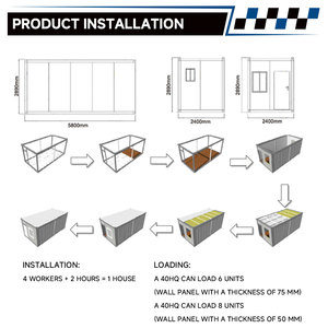 Casas Prefabricadas en China, Construcción Rápida, Vivienda Móvil, Pequeña, Portátil, Prefabricada, Casa Contenedor, Oficina Modular - Product Image 2