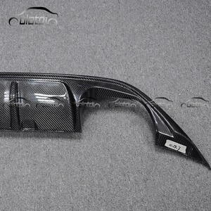 R Style Carbon Fiber Rear Bumper Fins Spoiler Wing Lip <b>Splitter</b> Diffuser for Volkswagen VW Golf 7 MK7 - Product Image 6