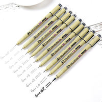 Guangna Meilleures ventes Stylo à encre permanente noire à pointe fine, fineliner pour croquis et dessin, effaçable sur papier, ensemble de stylos manga, vente en gros mixte, usine personnalisée