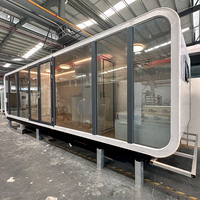 Maisons préfabriquées luxueuses en conteneur à structure en acier mobile préfabriquée en forme de dosette à utiliser comme kit de cabine Apple de bureau à vendre