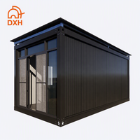 Maisons conteneurs préfabriquées portables de 20 pieds en kit, sur mesure et économiques, véranda préfabriquée en acier et serres en verre