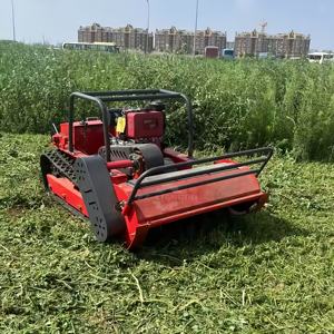 Meilleure vente 800mm moteur Diesel tout Terrain Agriculture caoutchouc télécommande Robot fléau tondeuse à <span class=keywords><strong>gazon</strong></span> - Product Image 2