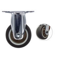 Roue de meuble en plaque de 2 pouces, 40mm, gris directionnel, Durable, vente directe d'usine