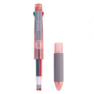 4-in-1 <b>Multi</b>-<b>Color</b> Ballpoint <b>Pen</b> Custom Logo Print Gel <b>Pens</b> with 0.5mm 0.7mm Writing Width for School & Office Promotional Gift - Product Image 3