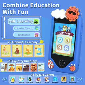 Téléphone intelligent pour enfants, <span class=keywords><strong>jouet</strong></span> pour enfants, téléphone unisexe, appareil photo éducatif intelligent pour enfants, lecteur multimédia, cadeaux d'anniversaire - Product Image 4