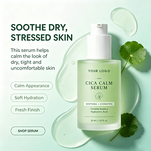 Cica Calm Serum Natural Centella Asiatica Extract Hydrating Facial Serum Private Label Cosmetics - Product Image 1