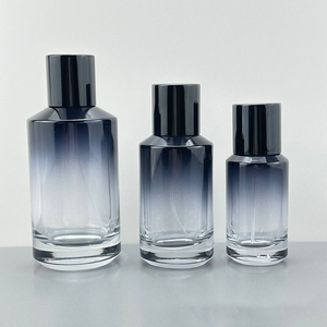 Botellas <span class=keywords><strong>de</strong></span> Vidrio Redondas Negras y Azules Personalizadas para Perfume Masculino, Botellas <span class=keywords><strong>de</strong></span> Vidrio para <span class=keywords><strong>Colonia</strong></span> <span class=keywords><strong>de</strong></span> 30 ml, 50 ml y 100 ml - Product Image 4