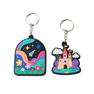 Porte-clés personnalisé en silicone souple 3D, fabriqué sur commande, en PVC gaufré. - Product Image 1