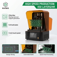 Printer 3D Resin Industri Matrix-16k 10.1 Inci 16K Mono LCD Mesin Pencetak 3D Presisi Tinggi untuk Perhiasan dan Pencetakan Gigi