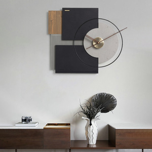 Wall <b>Clock</b> Irregular Shape Oversized <b>Battery</b> Powered Living Room Modern Design - Product Image 2