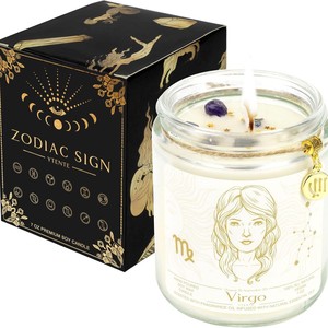 Manufacturer supplies plant-based soybean wax scented <b>candles</b> for the twelve zodiac signs, perfect for birthday <b>gifts</b> and - Product Image 4