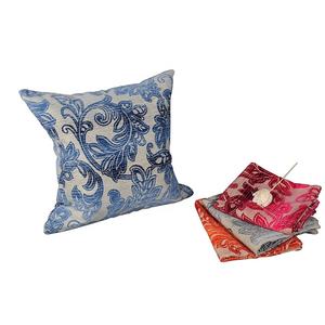 Housse de <span class=keywords><strong>coussin</strong></span> décorative pour siège, pour meubles d'extérieur, 26 styles, bleu et blanc, housse de remplacement, taie d'oreiller - Product Image 1