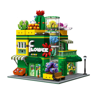 JIESTAR 89108 2647 Piezas Serie Vista Urbana Tienda de <span class=keywords><strong>Plantas</strong></span> Suculentas Bloques de Construcción Modelo Técnico Juguete Educativo Regalo Festivo - Product Image 1