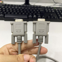 Cable RS232 DB9 Macho-Hembra Personalizado, Color Beige, Chapado en Oro, con Cubierta de PVC y Blindaje de Lámina, para Monitor, Computadora, Reproductor de DVD, Proyector, de 0.3m a 10m