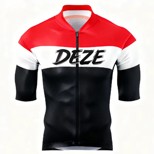 Maillot de Ciclismo Zede, Moderno, Estampado, Multicolor, Personalizado, Transpirable, de Secado Rápido, Ligero, Unisex, para Verano - Product Image 2