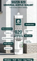 SOZEN-B20 Scellant à base d'eau non toxique, excellent pour les surfaces poreuses, étanchéité des joints à faible expansion pour fenêtres, portes et murs