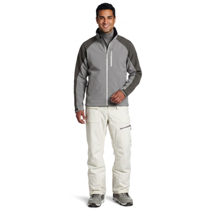 Veste Softshell coupe-vent pour homme pour l'hiver Col montant Vestes Softshell respirantes en 100% polyester-coton - Product Image 1
