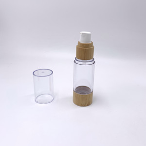 Flacon pompe luxe sans air, rechargeable, pour sérum ou lotion cosmétique, argenté, 50 ml et 30 ml - Product Image 6