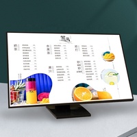 Pro Desktop LED Menu boîte à lumière Rectangle aluminium panneau magnétique à changement rapide économie d'énergie rétro-éclairé Restaurant table