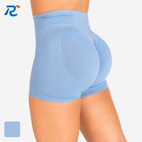 Shorts de sport sans couture pour femme avec logo personnalisé, effet push-up, pour yoga, gym et fitness
